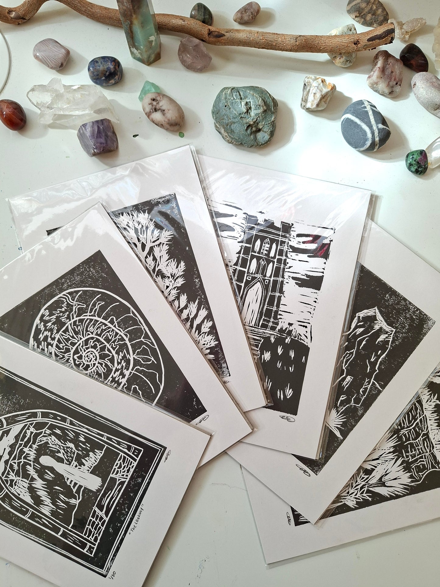 The Hawthorn - Linocut Print