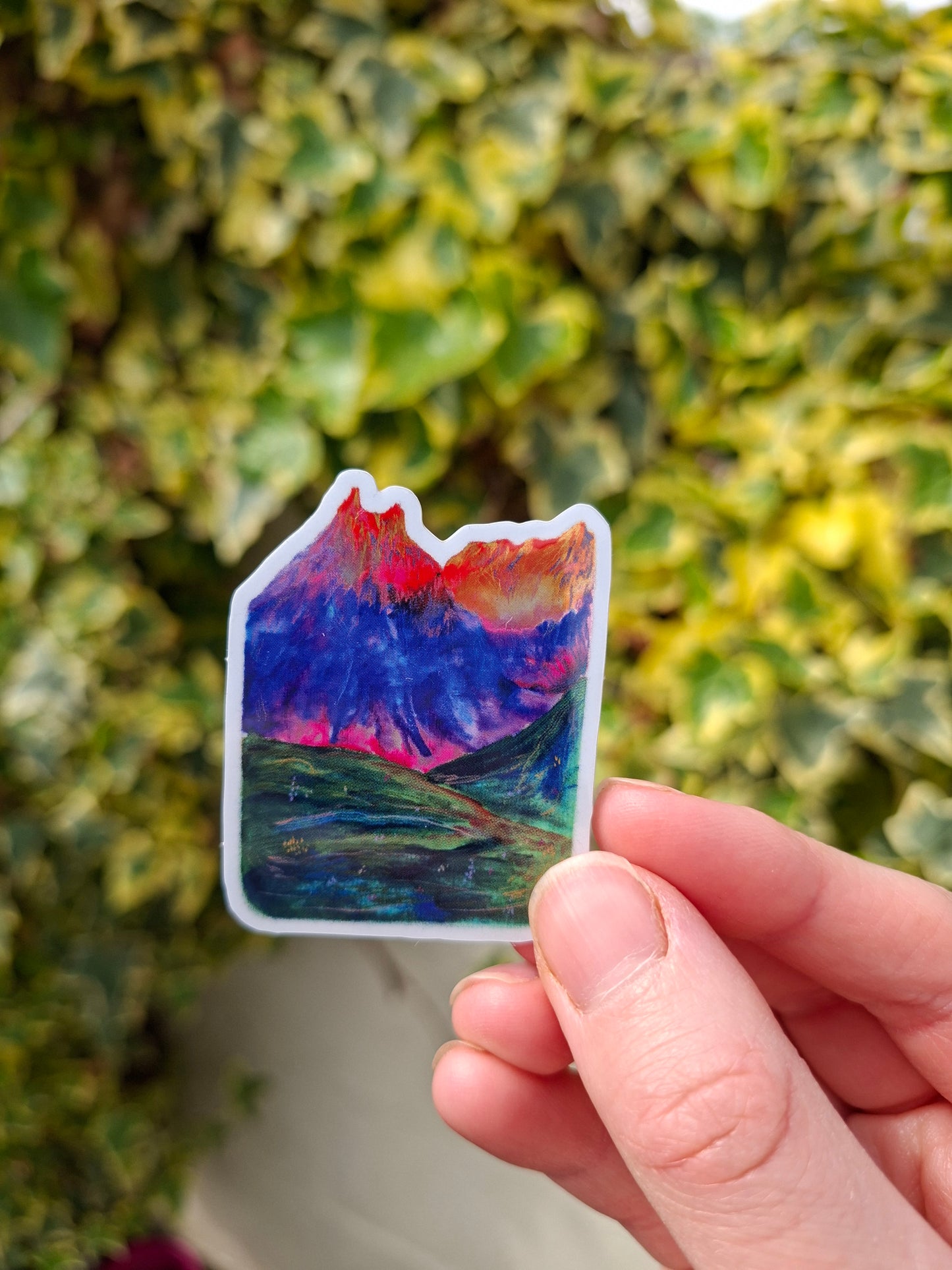 Mountains Holographic Sticker