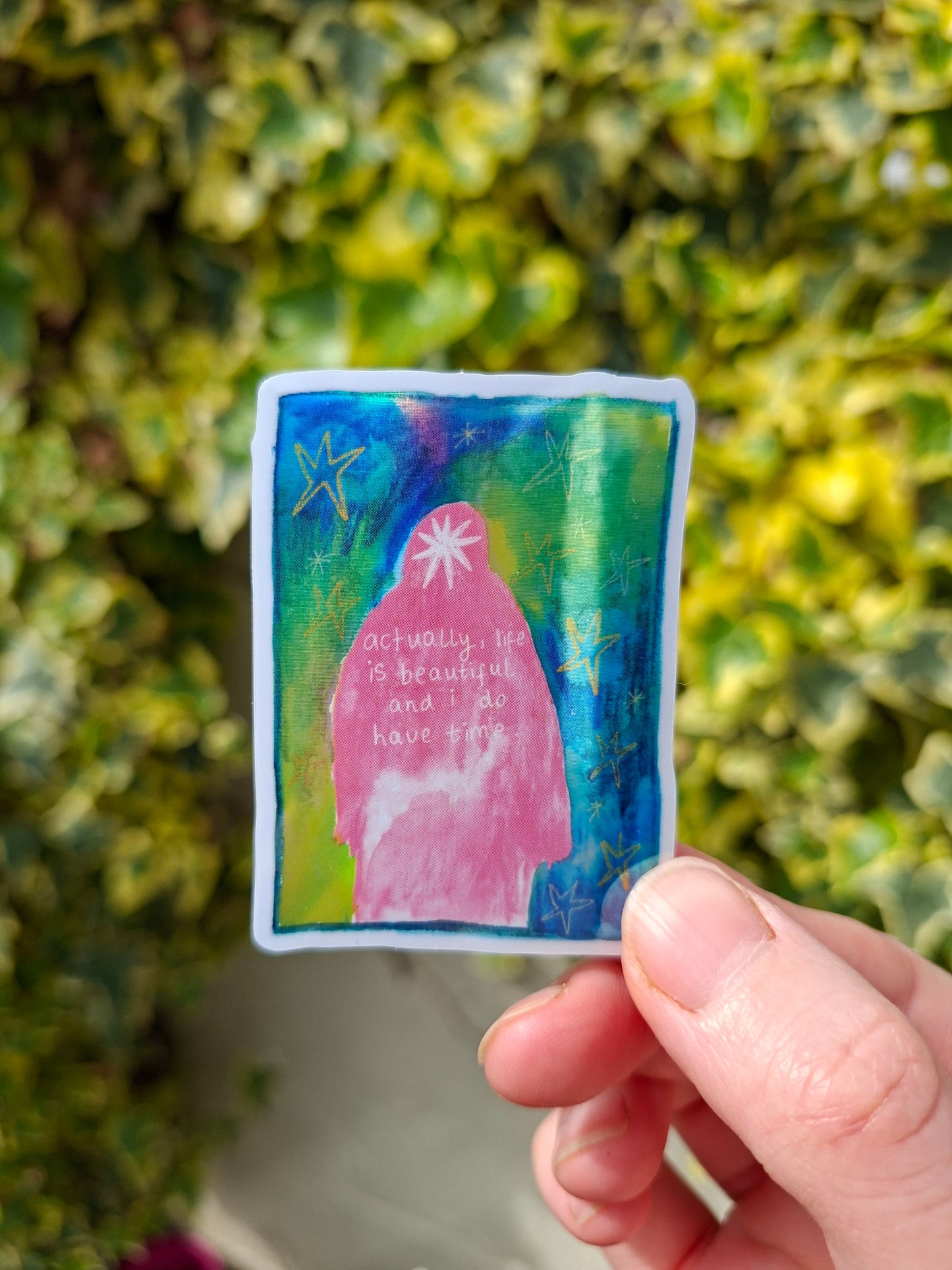 Life Is Beautiful Holographic Sticker
