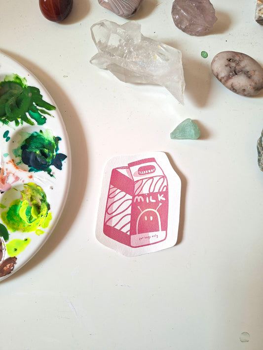 Bug Milk Sticker