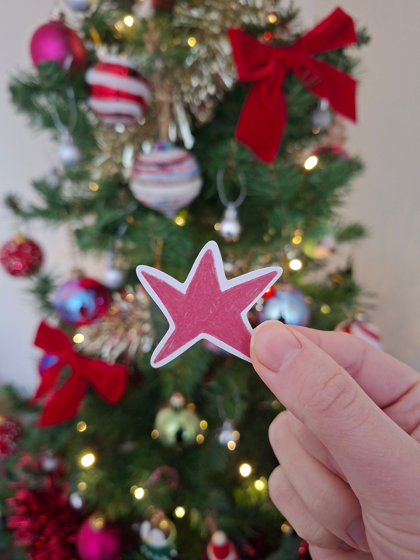 Pink Star Sticker