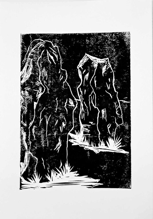 Avebury - Linocut Print
