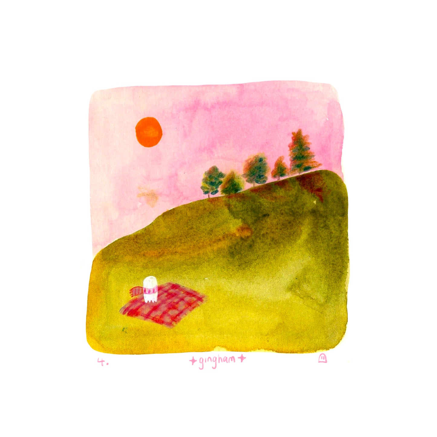 Gingham - Peachtober 2025 Print