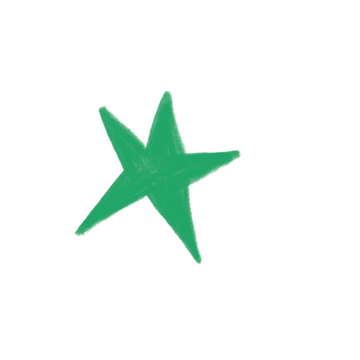 Green Star Sticker