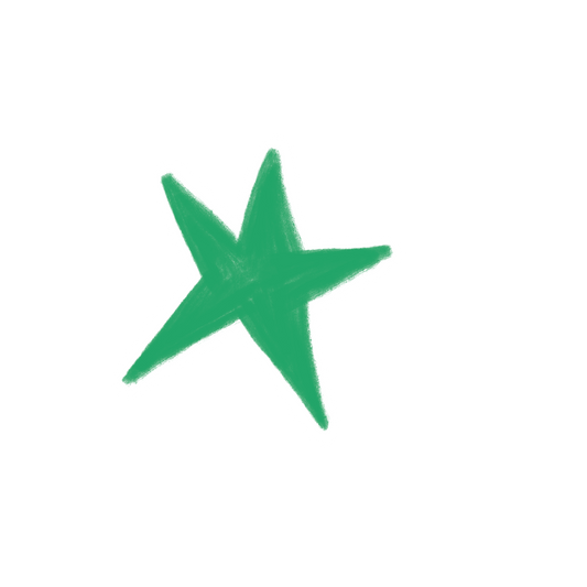 Green Star Sticker