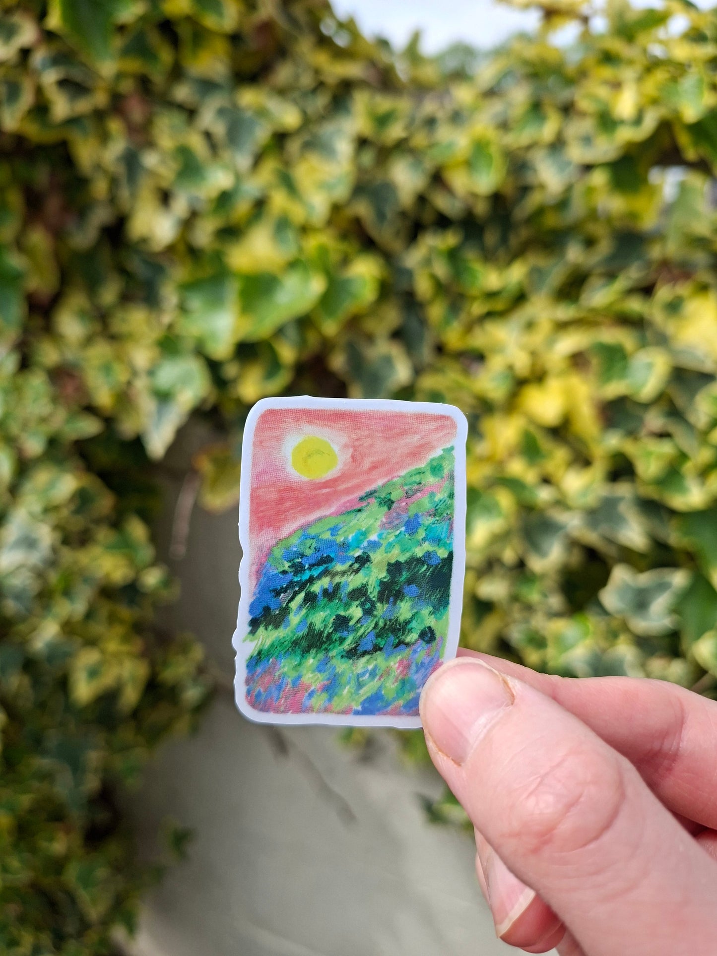 Flower Field Holographic Sticker